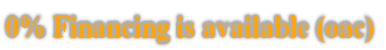 0% Financing is available (oac)